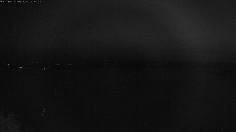 Lake Travis webcam, August 22, 2015 7:45 PM CT