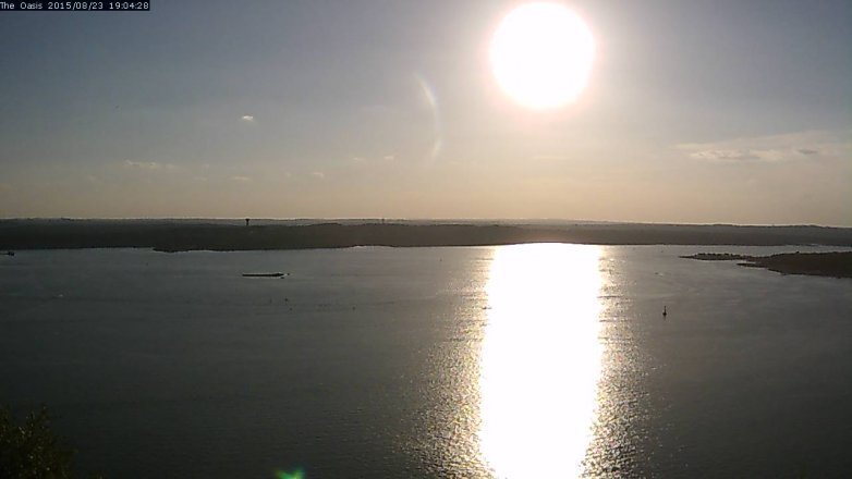 Lake Travis webcam, August 23, 2015 6:10 PM CT