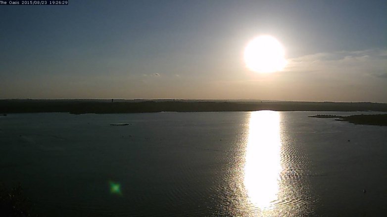 Lake Travis webcam, August 23, 2015 6:30 PM CT