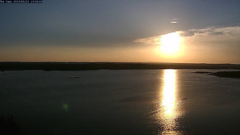 Lake Travis webcam, August 23, 2015 6:45 PM CT