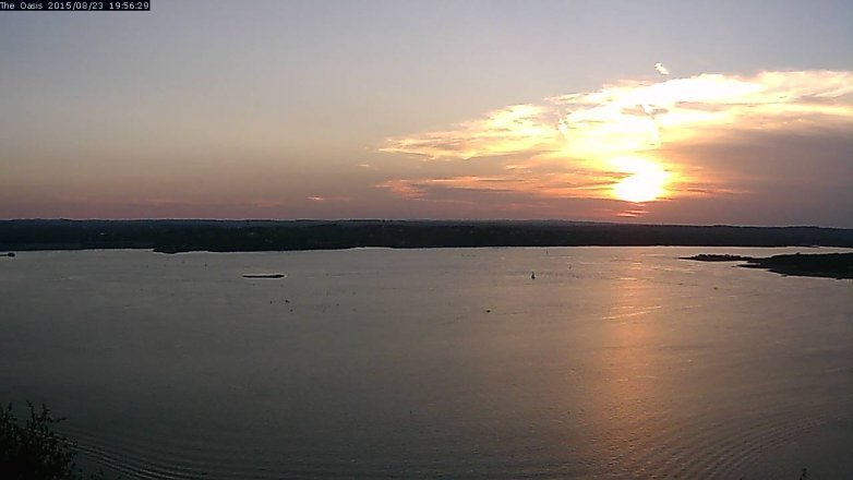 Lake Travis webcam, August 23, 2015 7:00 PM CT