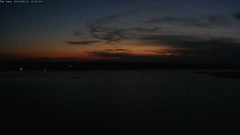 Lake Travis webcam, August 23, 2015 7:40 PM CT