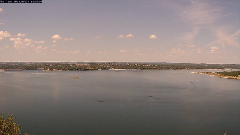 Lake Travis webcam, August 24, 2015 11:35 AM CT