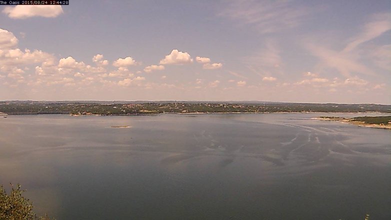 Lake Travis webcam, August 24, 2015 11:50 AM CT