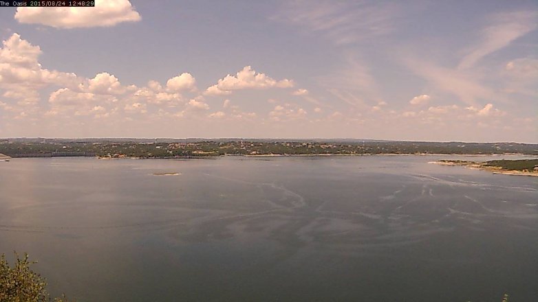 Lake Travis webcam, August 24, 2015 11:55 AM CT