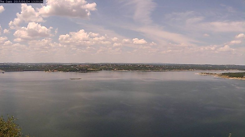 Lake Travis webcam, August 24, 2015 12:25 PM CT