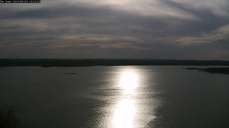 Lake Travis webcam, August 24, 2015 5:30 PM CT