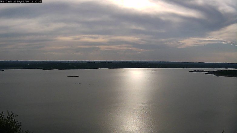 Lake Travis webcam, August 24, 2015 5:35 PM CT