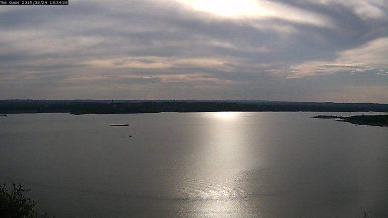 Lake Travis webcam, August 24, 2015 5:40 PM CT
