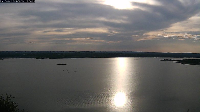 Lake Travis webcam, August 24, 2015 6:00 PM CT