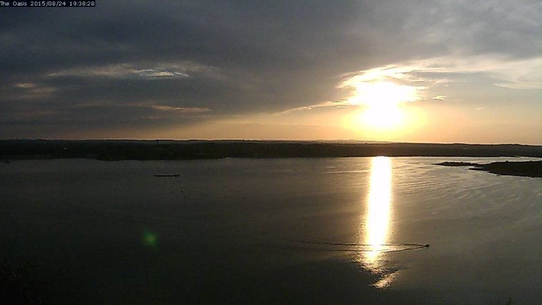 Lake Travis webcam, August 24, 2015 6:45 PM CT