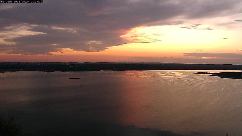 Lake Travis webcam, August 24, 2015 7:20 PM CT