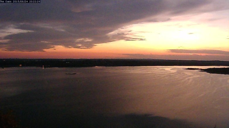 Lake Travis webcam, August 24, 2015 7:30 PM CT