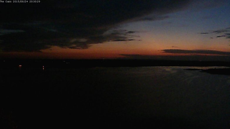 Lake Travis webcam, August 24, 2015 7:35 PM CT