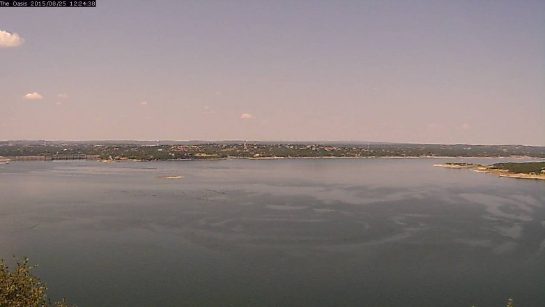 Lake Travis webcam, August 25, 2015 11:30 AM CT