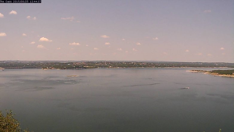 Lake Travis webcam, August 25, 2015 11:50 AM CT