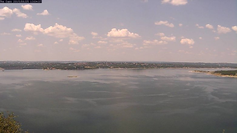 Lake Travis webcam, August 25, 2015 12:10 PM CT