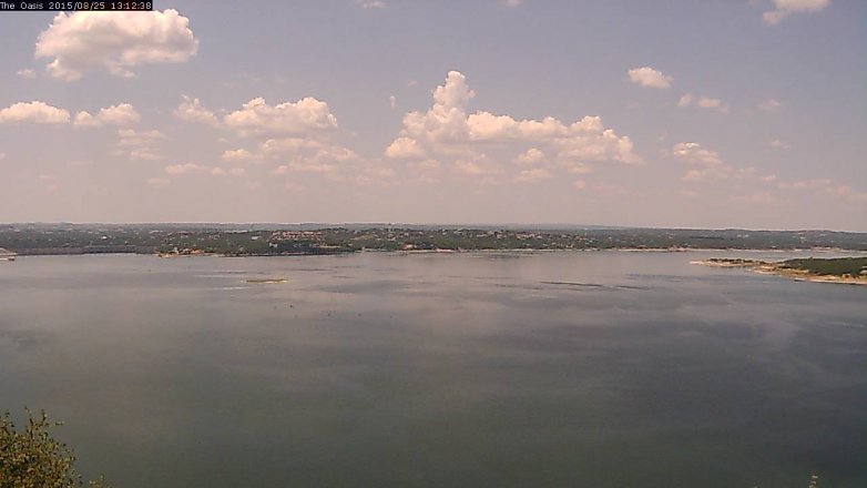 Lake Travis webcam, August 25, 2015 12:20 PM CT