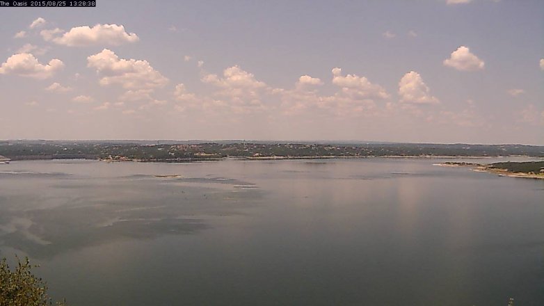 Lake Travis webcam, August 25, 2015 12:35 PM CT