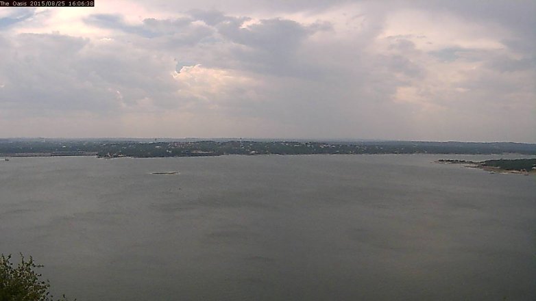 Lake Travis webcam, August 25, 2015 3:15 PM CT