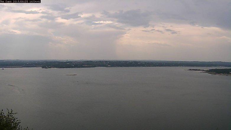 Lake Travis webcam, August 25, 2015 4:00 PM CT