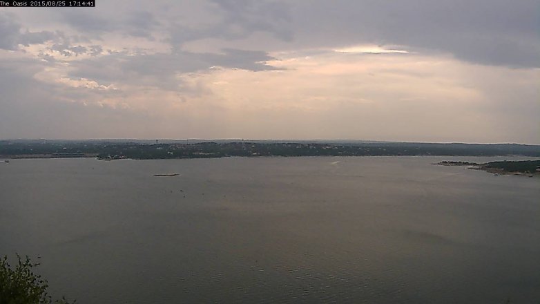 Lake Travis webcam, August 25, 2015 4:20 PM CT