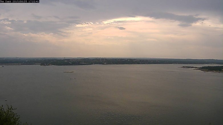 Lake Travis webcam, August 25, 2015 4:30 PM CT