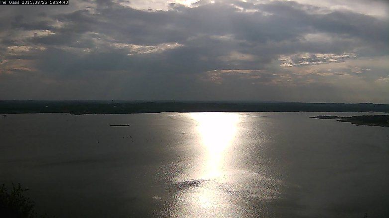 Lake Travis webcam, August 25, 2015 5:30 PM CT