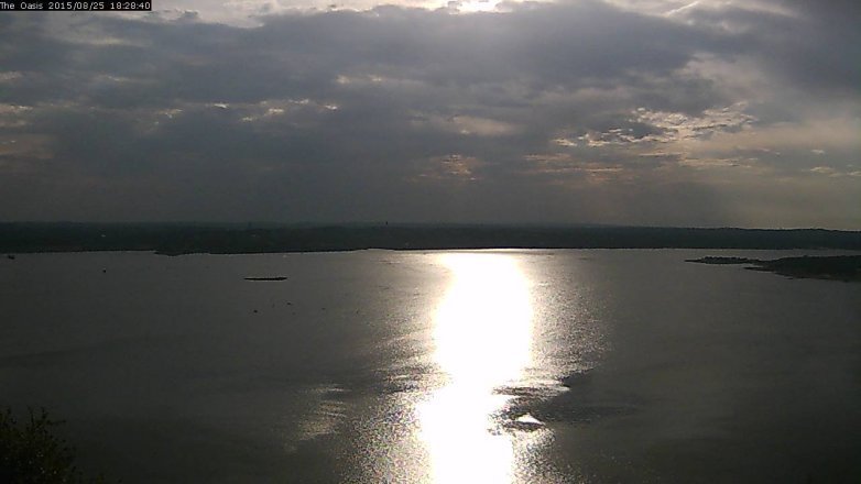 Lake Travis webcam, August 25, 2015 5:35 PM CT