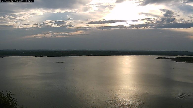Lake Travis webcam, August 25, 2015 6:25 PM CT