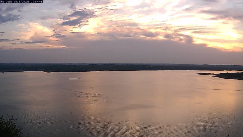 Lake Travis webcam, August 25, 2015 7:00 PM CT