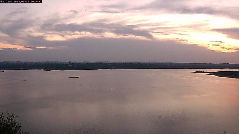Lake Travis webcam, August 25, 2015 7:20 PM CT