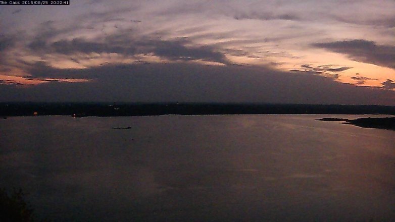 Lake Travis webcam, August 25, 2015 7:30 PM CT