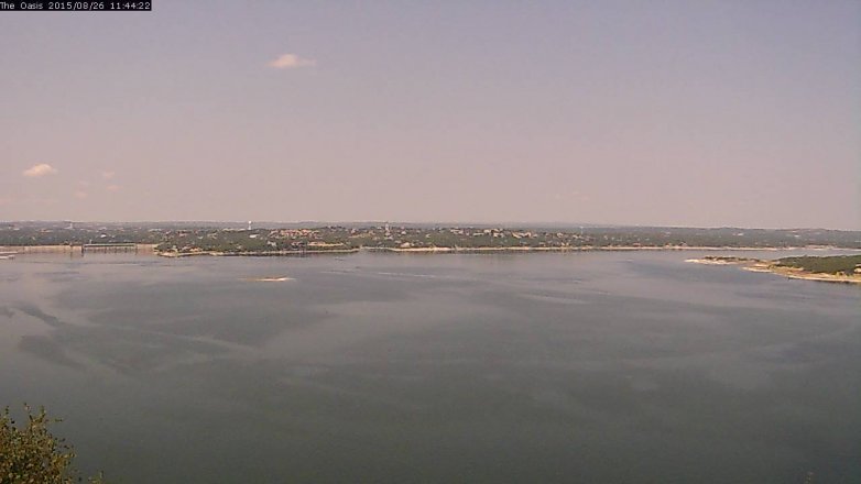 Lake Travis webcam, August 26, 2015 10:50 AM CT
