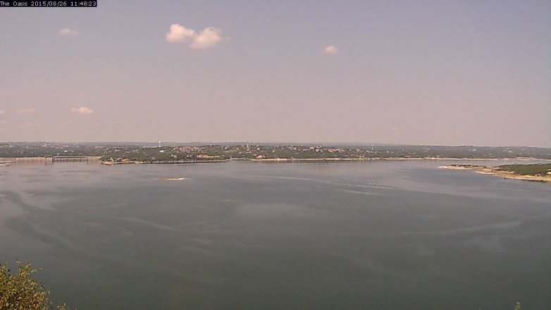 Lake Travis webcam, August 26, 2015 10:55 AM CT