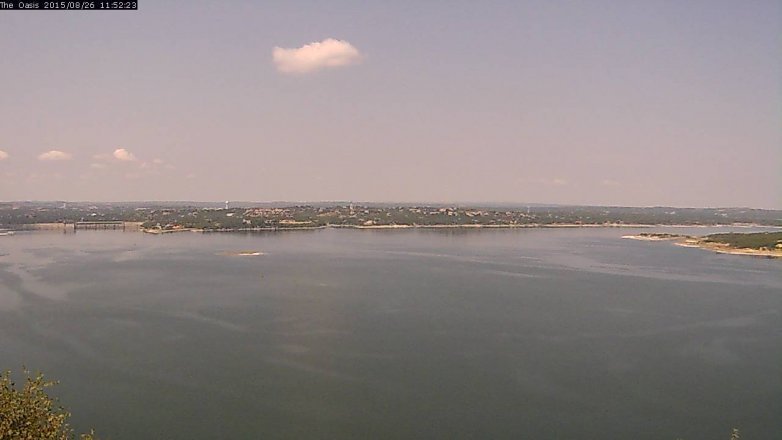 Lake Travis webcam, August 26, 2015 11:00 AM CT