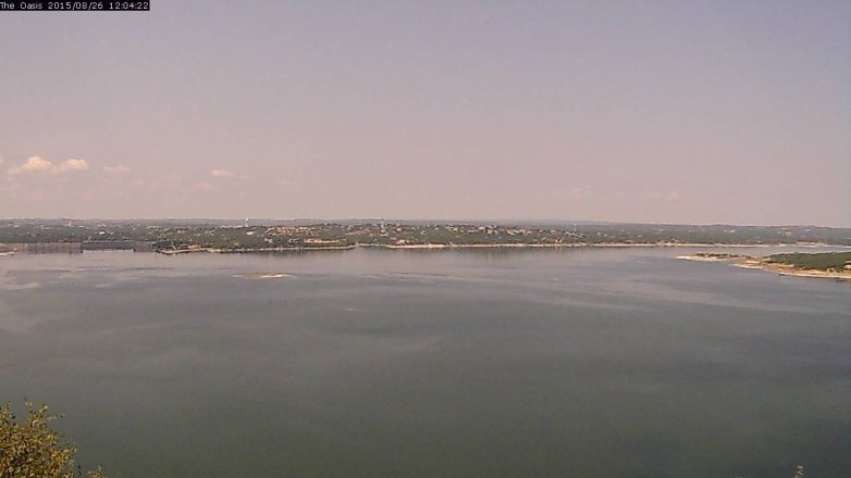 Lake Travis webcam, August 26, 2015 11:10 AM CT