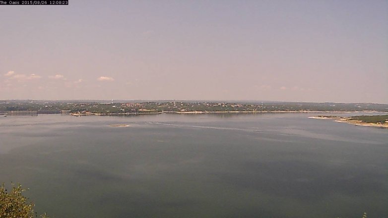 Lake Travis webcam, August 26, 2015 11:15 AM CT