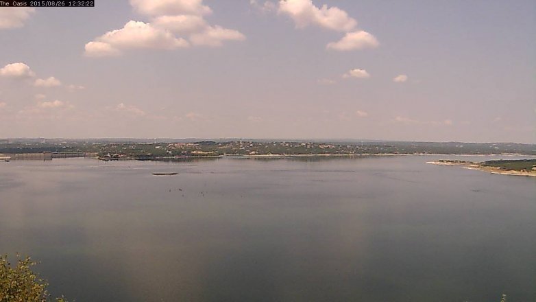 Lake Travis webcam, August 26, 2015 11:40 AM CT