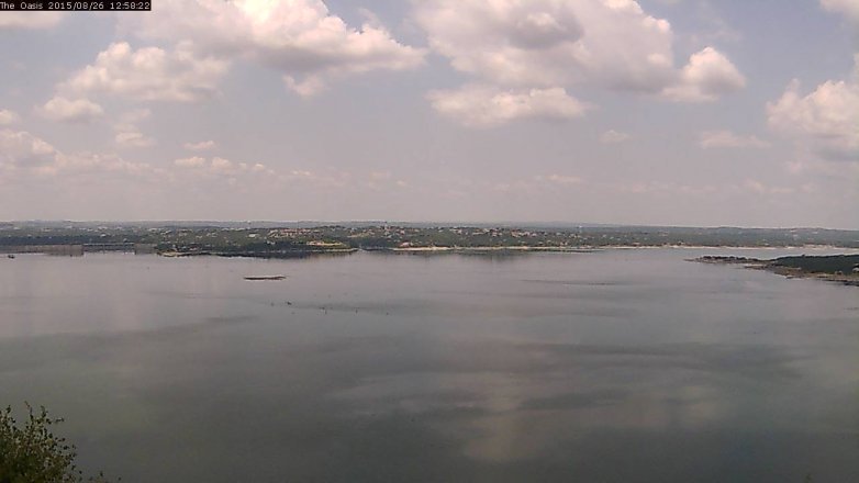 Lake Travis webcam, August 26, 2015 12:05 PM CT
