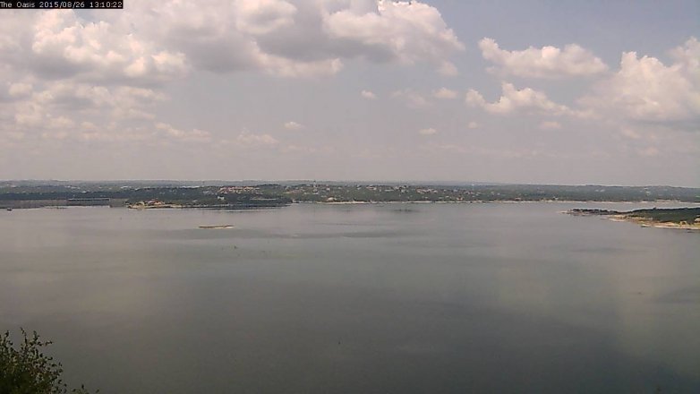 Lake Travis webcam, August 26, 2015 12:15 PM CT