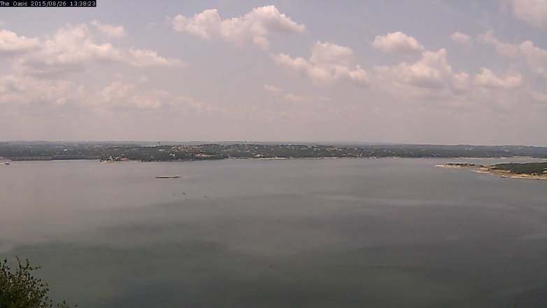 Lake Travis webcam, August 26, 2015 12:45 PM CT