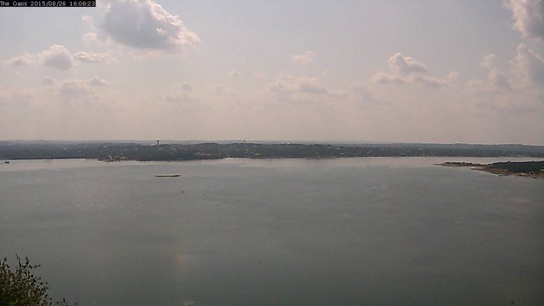 Lake Travis webcam, August 26, 2015 3:15 PM CT
