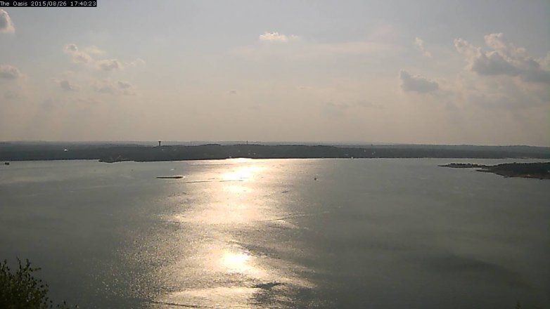 Lake Travis webcam, August 26, 2015 4:45 PM CT