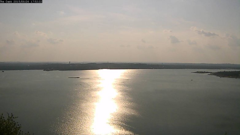 Lake Travis webcam, August 26, 2015 5:00 PM CT