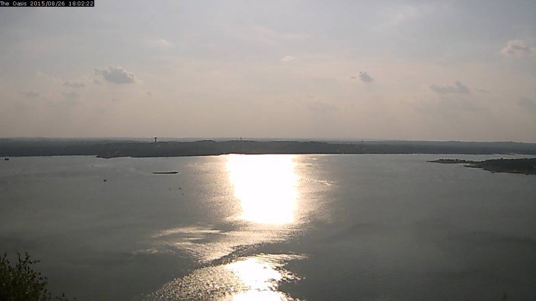 Lake Travis webcam, August 26, 2015 5:10 PM CT