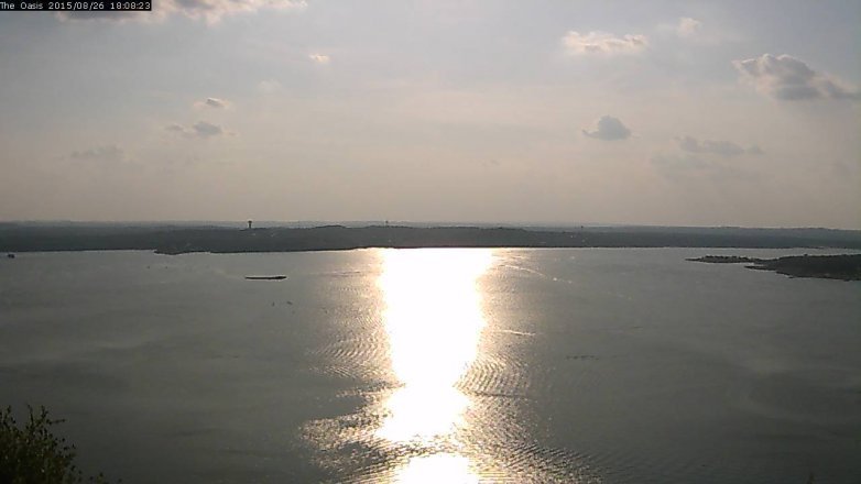 Lake Travis webcam, August 26, 2015 5:15 PM CT