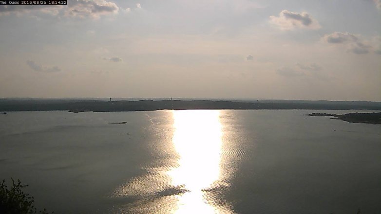 Lake Travis webcam, August 26, 2015 5:20 PM CT