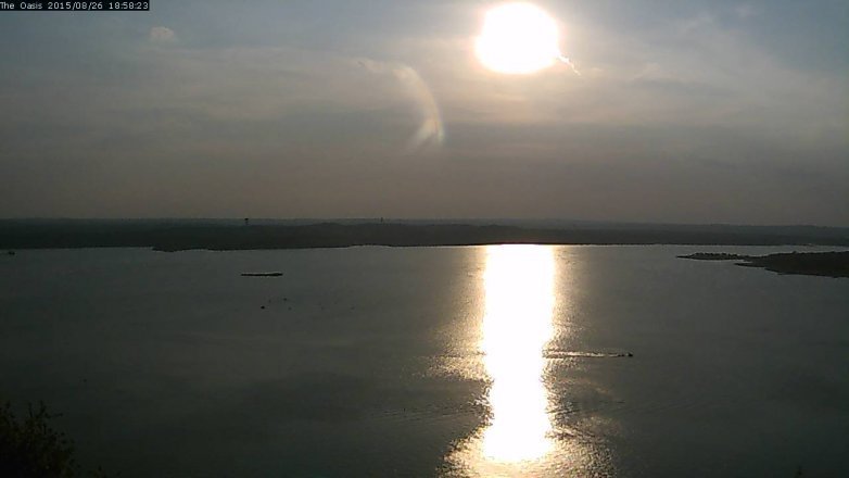 Lake Travis webcam, August 26, 2015 6:05 PM CT
