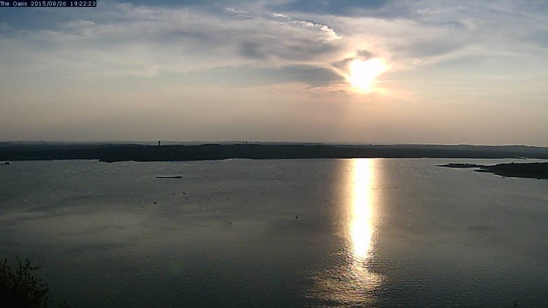 Lake Travis webcam, August 26, 2015 6:30 PM CT